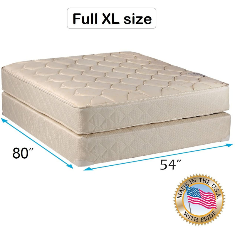 Comfort Classic Gentle Firm Mattress And Box Spring Set - Fully Assembled, Orthopedic, Good For Your Back, Long Lasting And 2 Sided - By Alwyn Home