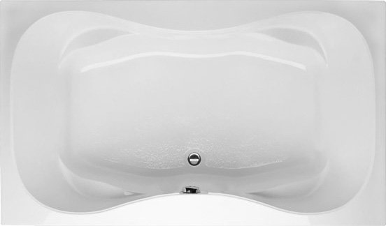 Evansport 60'' L Soaking Bathtub, White, Matte Black