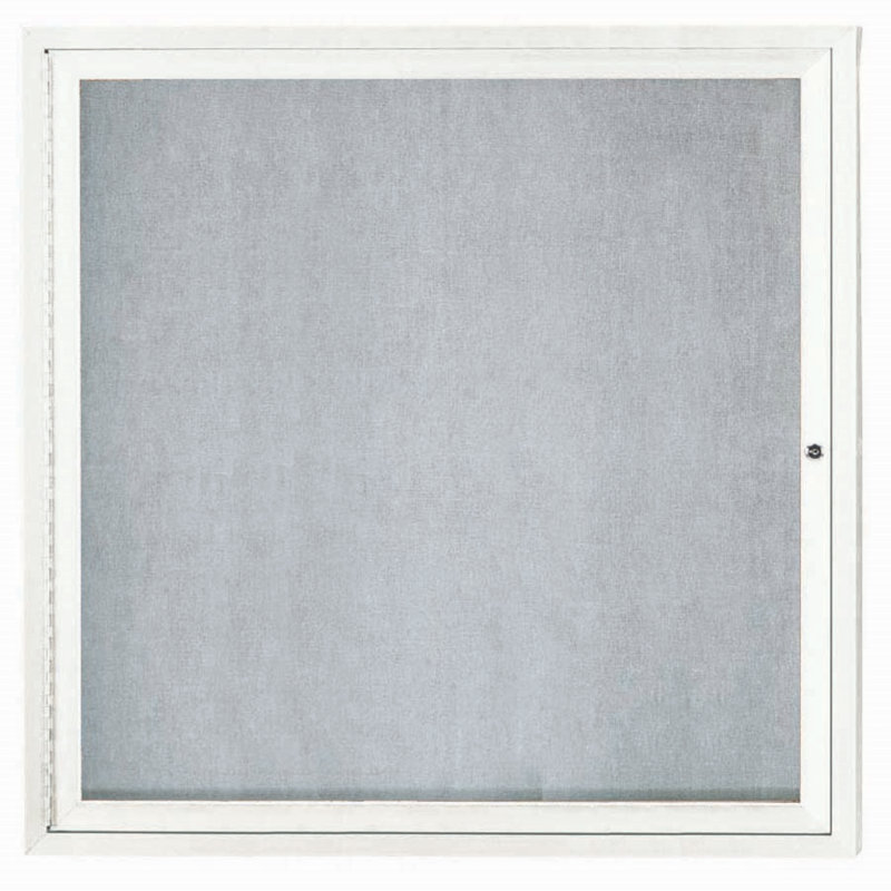 Tableau d'affichage mural extérieur pour l'extérieur, Blanc, Un, H 36 po x l 36 po