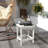 Weather Table - 15" Square Patio Side End For Balcony, Porch, Pool. Stable And Long-Lasting, 110 Lbs Capacity, White Pool, Balcony. Waterproof, Heavy-Duty, Supports Lbs,