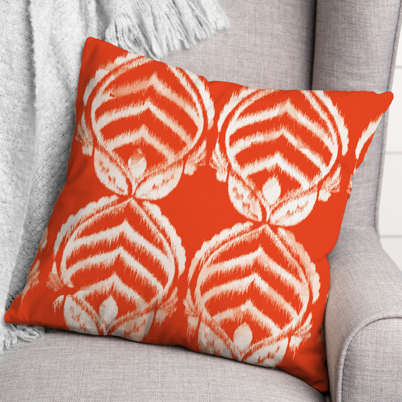 Housse et insert de coussin extérieur d'extérieur, Orange