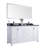 Mariário 60'' Double Bathroom Vanity with Marble Top-1303037250-1303037254