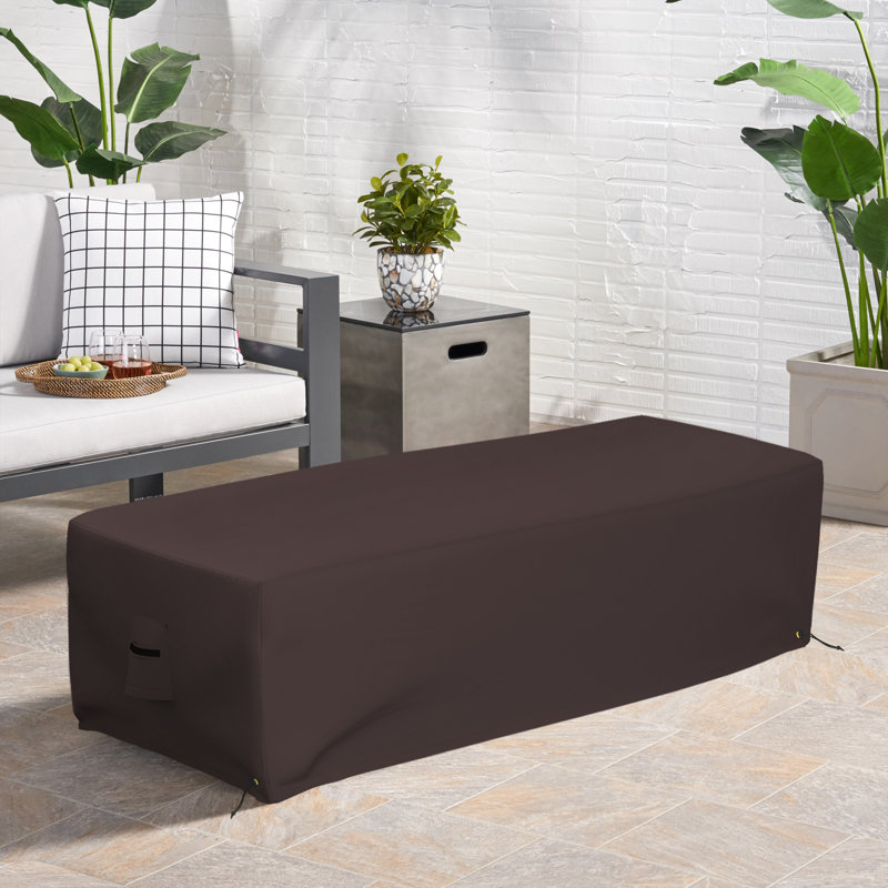 Outdoor Cover, 43.2cm H x 81.3cm W x 55.9cm D, Coffee