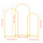 Arch Backdrop Stand, 1.8/1.5/1.2 m, Stable Structure, Easy Assembly, Gold Metal Arch Backdrop Stand for Wedding, Birthday Party, Graduation, Celebration, and Ceremony Decoration