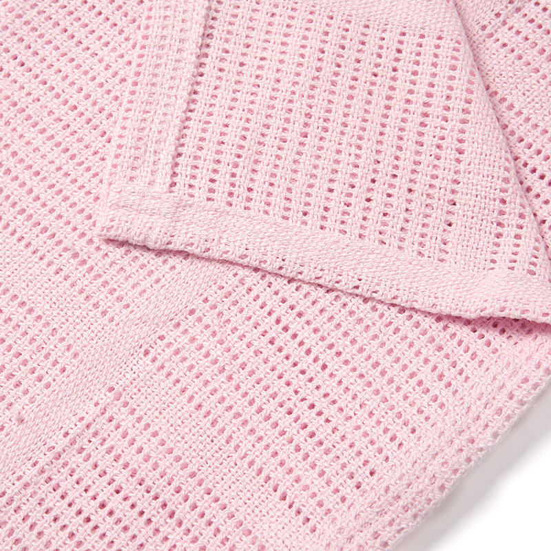 Cotton Baby Blanket, Pink