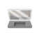 Juniper 48" Solid Surface Wall Mount Modern Minimalist Bathroom Sink and LED Mirror Set
