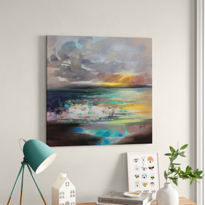 Breaking 1 Piece Wrapped Canvas Painting