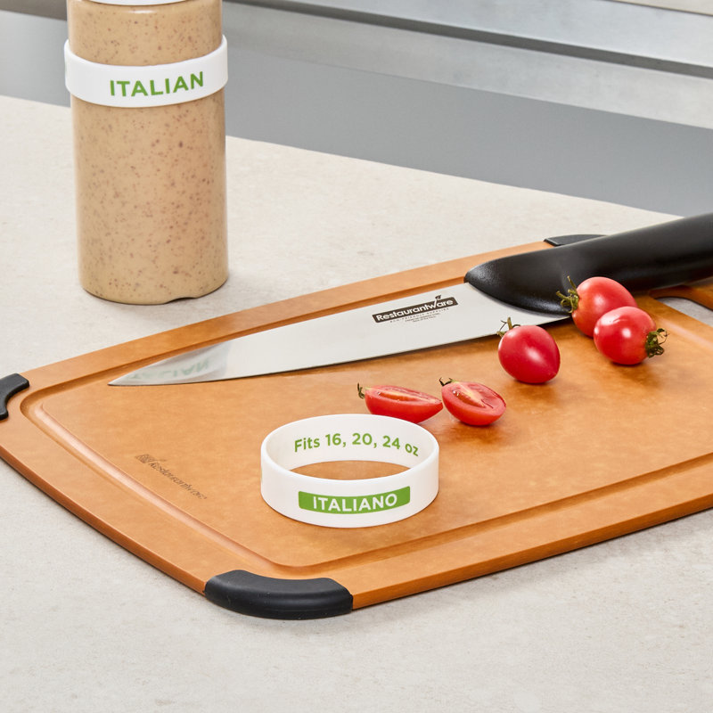  Bande en silicone pour bouteille à presser 10 pièces 2,75 pouces lavable au lave-vaisselle, bande d'identification blanche anti-dérapante pour étiqueter les condiments dans les restaurants