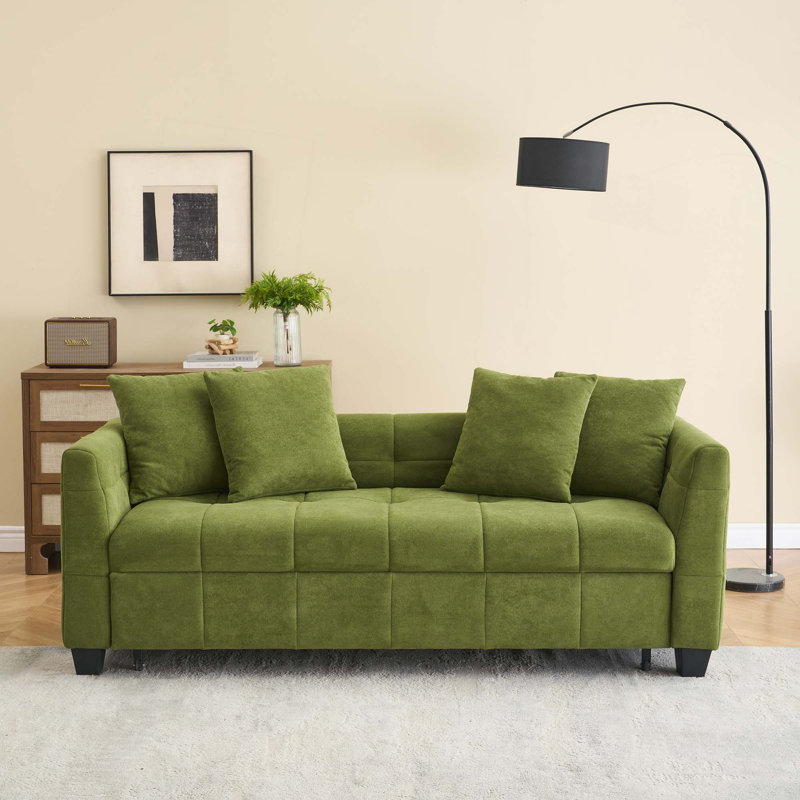 Canapé en flanelle pliable à double usage de 77,9 pouces à trois places pouvant être retiré et transformé en lit, pouvant être utilisé dans les chambres à coucher et les salons