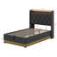 Upholstered Bed, 360 Surround LED Function, Buttons/Apps/Remote Control, Hydraulic Storage Bed With USB Type-C Charging-106601945