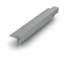 Caniveau de coin extérieur en aluminium anodisé transparent de 3/4 po de longueur de 72 po de 72 po Outwater (paquet de 10)
