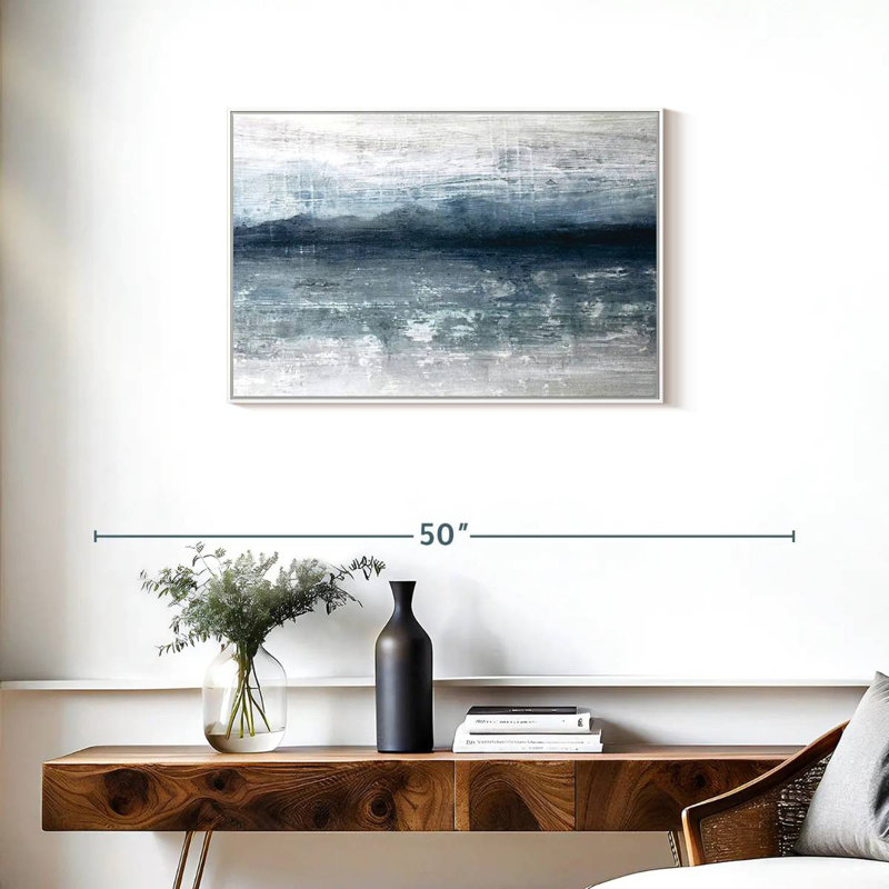 Horizon Clote, Cadre flottant blanc, 31 po x 21 po