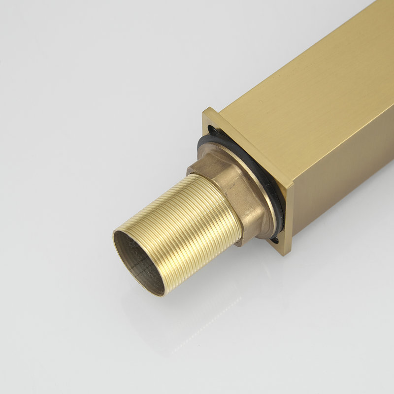 Brushed Gold Single Handle Modern Bathroom Faucet