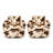 36.6" W Faux Fur Upholstered 360° Swivel Barrel Chair with Metal Base (Set of 2)-431968074-430948553