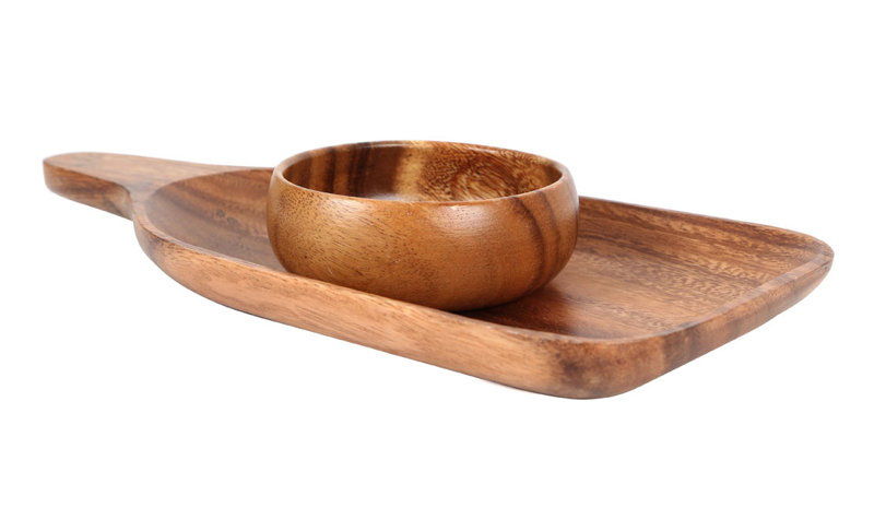 Alpen Home Flanagan Wood Divided Serving Dish
