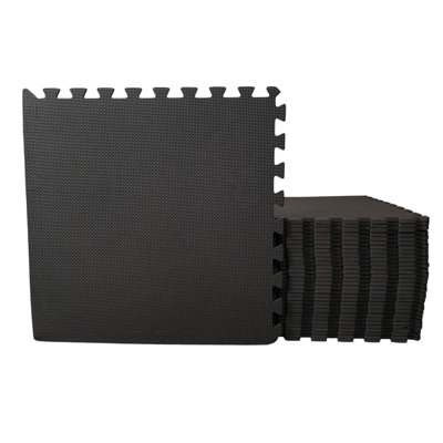 Samuel Alexander 8 Piece EVA Foam Floor Protective Tiles / Mats 60x60cm Each Set For Gyms, Garages, Camping, Kids Play Matting, Hot Tub Flooring Mats And Much More! - Set Covers 2.88 sqm (31 sq ft)