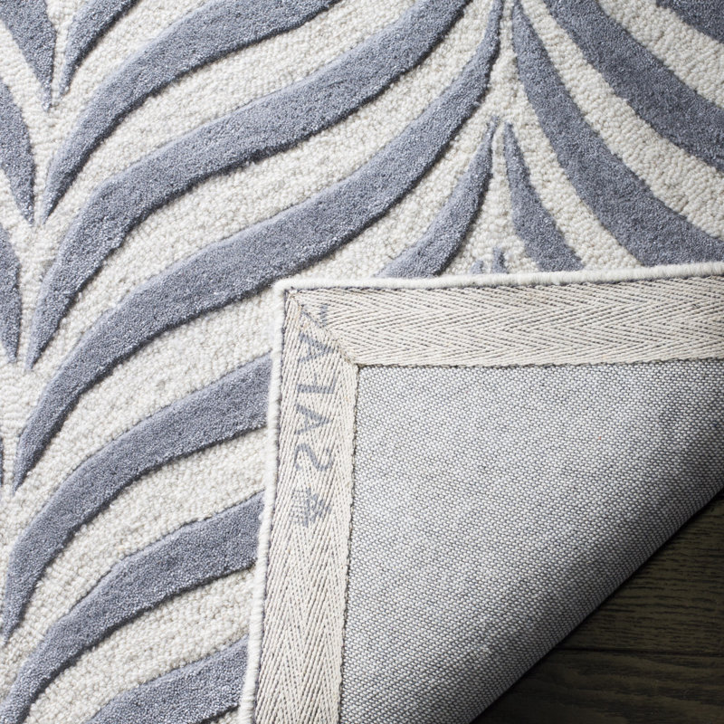 Zandbergen Hand Tufted Wool Striped Rug, Rectangle 2'6" x 4'
