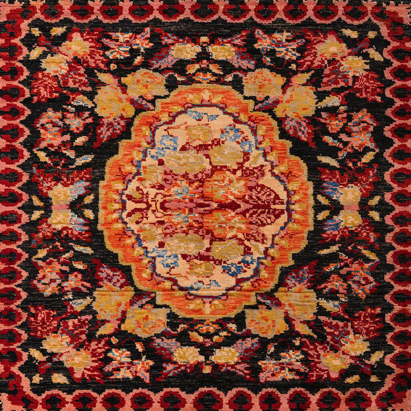 Tapis abstrait moderne 5243, Carré 6 pi