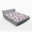 Bleu sarcelle foncé / motif floral fuchsia pâle
