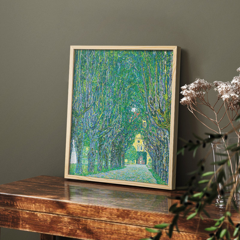 Gustav Klimt VI -Framed, 14" H x 11" W, Natural