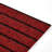 Runner Rug Hallway Non Slip Rubber Back Custom Size As Carpet Doormat Throw Rug Red Striped-1941431036