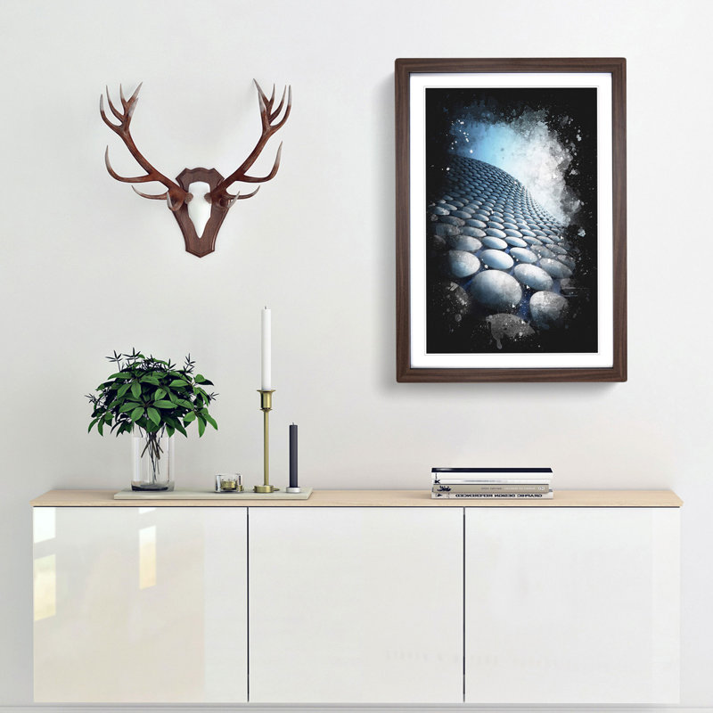 The Bullring in Birmingham - Framed Print, 33cm H x 24cm W x 2cm D, Walnut Framed
