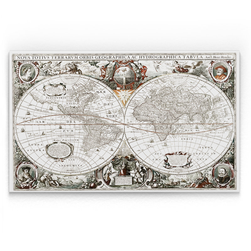 « treasue map », impression, H 32 po x l 48 po x P 1,5 po, Toile tendue
