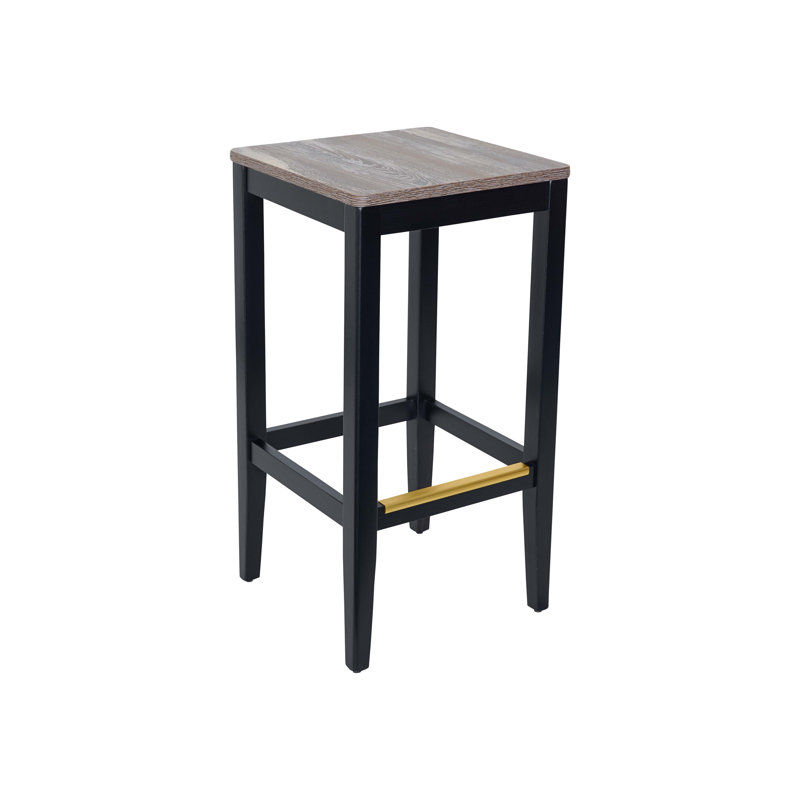 Counter Stool with Solid Wood Frame, Farm House