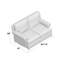 Carrado Leather Loveseat-2122848029-2122848017-2122848044
