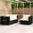 27.6" Wide Patio Sectional Set with Cushions-2103848387-2103848388