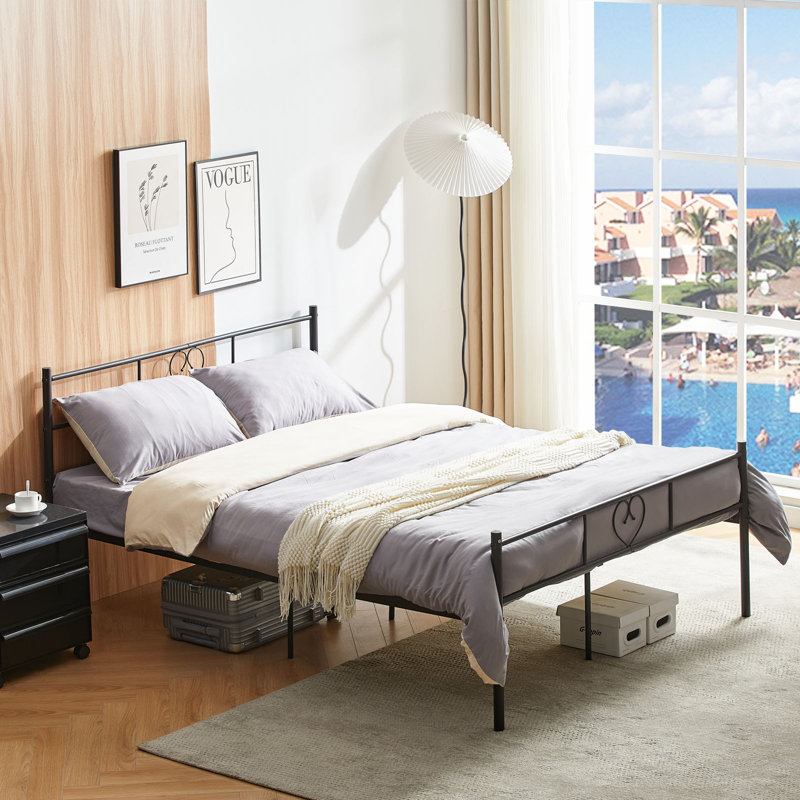 Binger Small Double Platform Bed, Small Double (4')