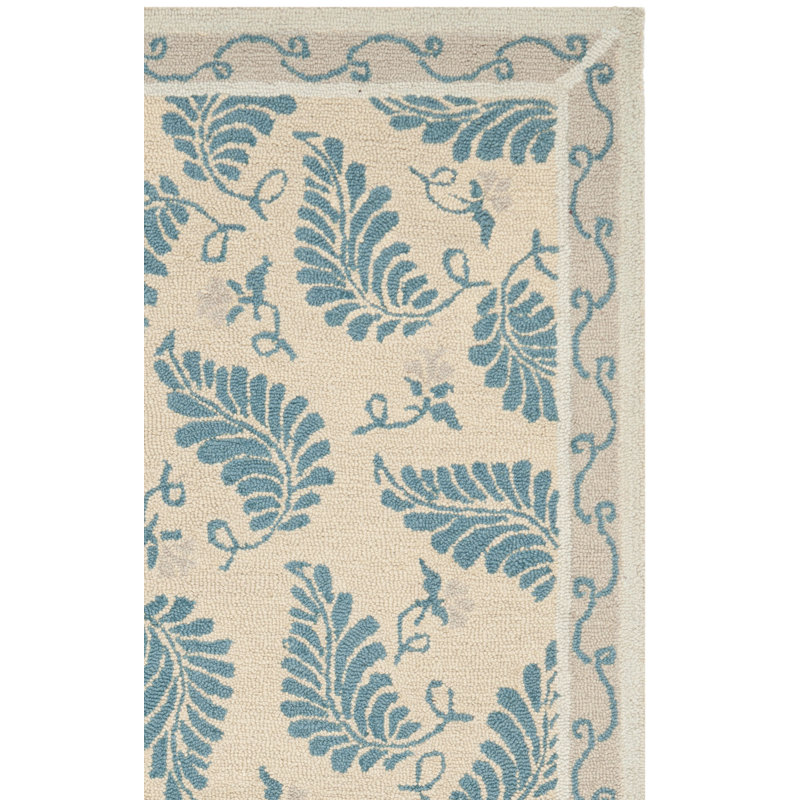 Tapis floral touffeté à la main Coreatha Martha Stewart, Rectangle 9 pi x 12 pi