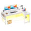 Bureau d'ordinateur en L robuste avec bureau de 2,4 cm d'épaisseur et lumières DEL-1628689457-1636848669