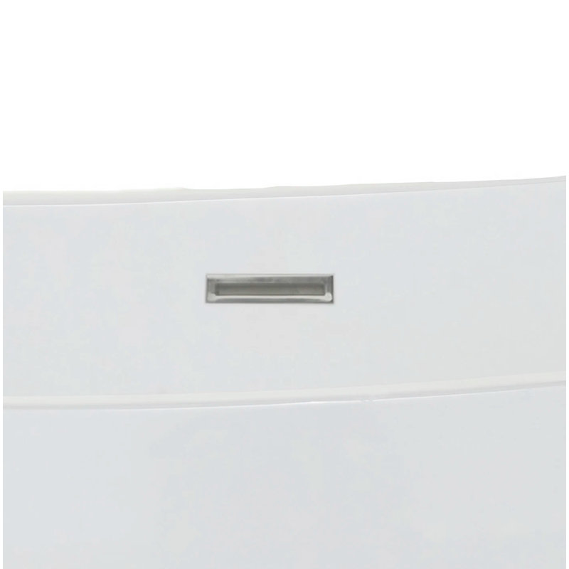 Aubry 60'' L Soaking Bathtub, Polished Nickel