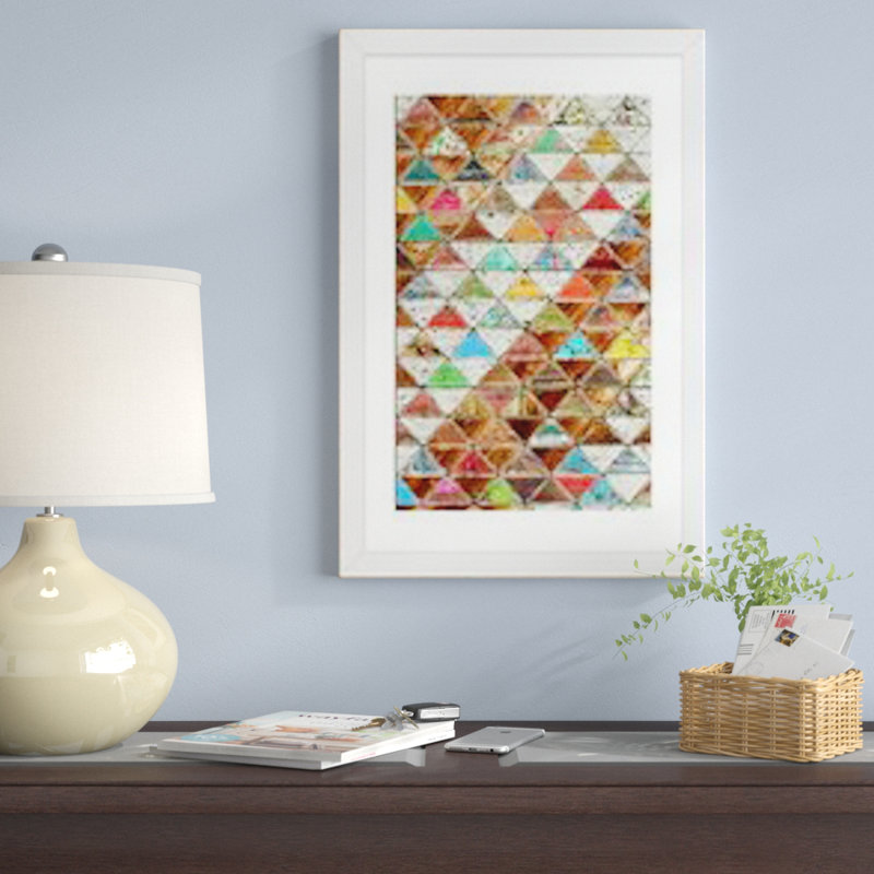 «Love Pattern» par Diego Trigall, impression, Papier encadré blanc, H 32 po x l 24 po x P 1 po