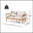 Terassi Outdoor Acacia Wood Loveseat