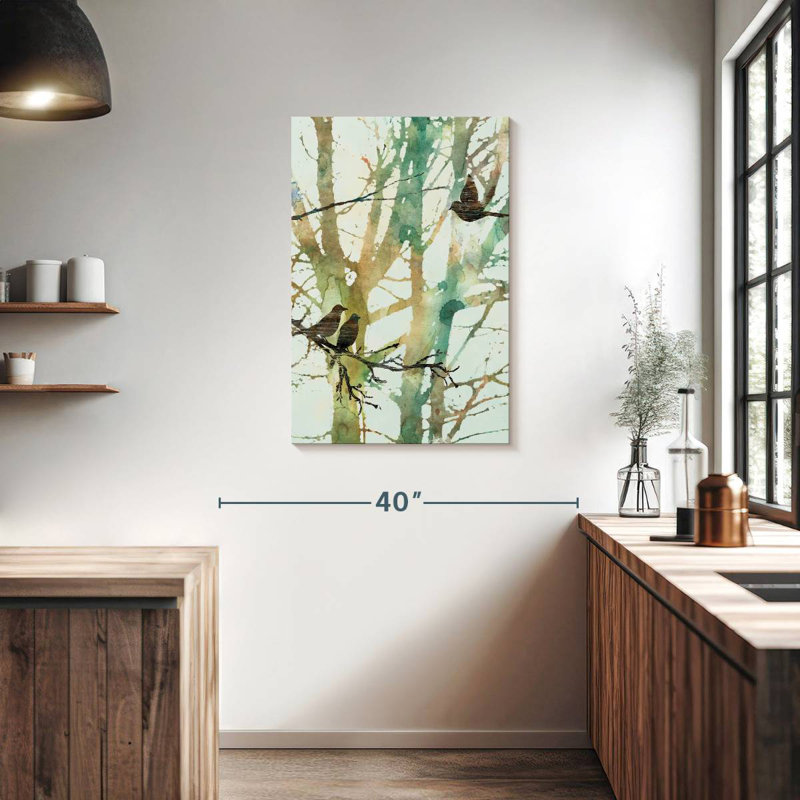 Harnek Botanical Birds I, H 36 po x l 24 po