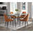 Extendable Oak Metal Base Dining Table