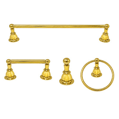 Ensemble de quincaillerie pour salle de bain 4 pièces Rio Grande P4BRIO18