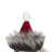 Fabric Bird With Red Hat And Pompom