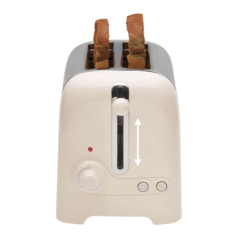 Dualit 2 Slice Lite Toaster, Canvas White
