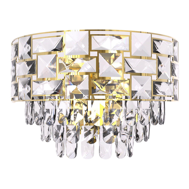 Luxuria Steel Flush Mounted Sconce