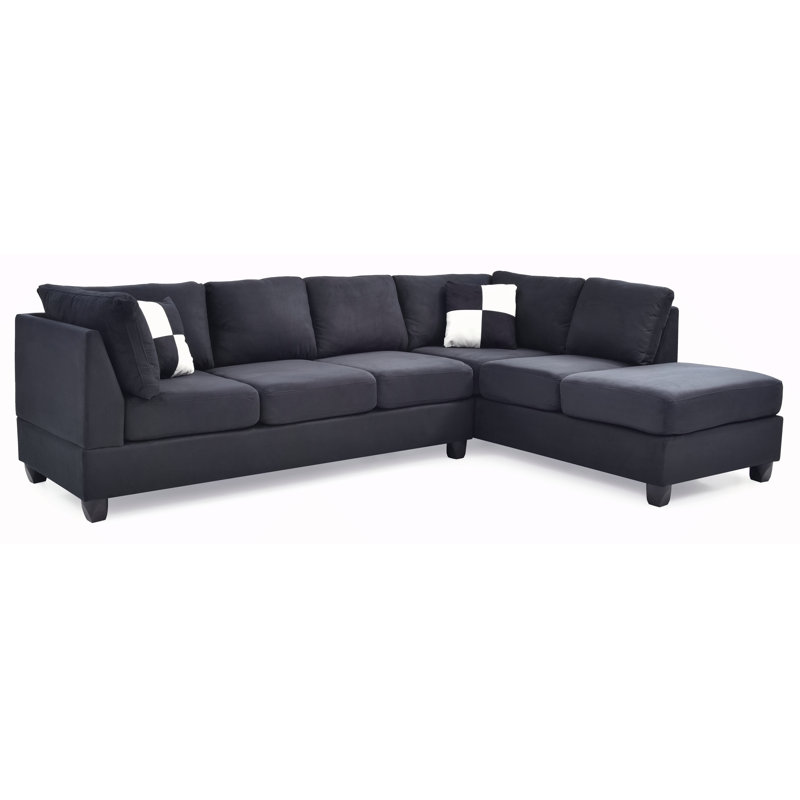 Canapé modulaire (sans repose-pieds), noir