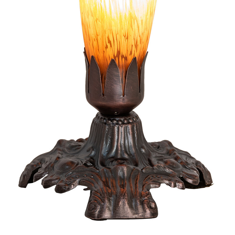 7" Victorian Candle/Pk, Amber