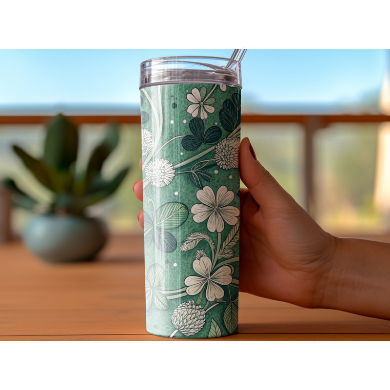 Choose Handmade Tumblers 591ml Vacuum Insulated Stainless Steel (18/8) Travel Tumbler with Straw
