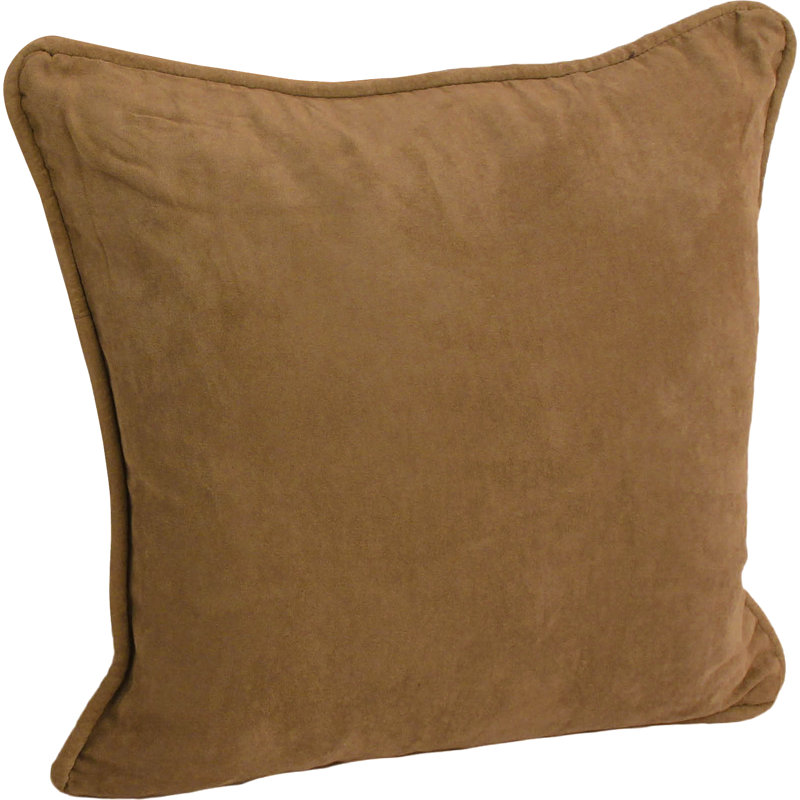  Corded Throw Pillow, Saddle Brown