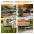 Outdoor Cushion Set of 2, Rainproof & 3-Year Fade Resistant Patio Furniture Cushions with Removable Cover and Adjustable Ties for Garden-8538526-8538522