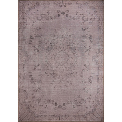Tapis décoratif brun rétro