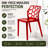 Jakubowski Dynamic Modern Plastic Dining Side Chair with Honeycomb Design-124818732-13704660