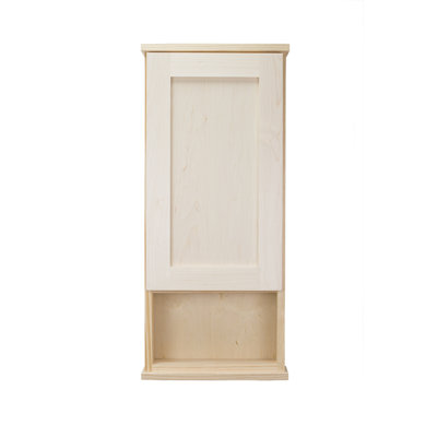 Armoire de salle de bain murale en bois massif l 15,25 po x H 43,5 po x P 3,25 po